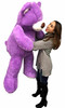 5 Foot Super Soft Purple Teddy Bear Big Plush 60 Inch Large Stuffed Animal Made in USA