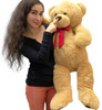 Big Plush 3 Foot Teddy Bear Extra Soft 36 inch Tan Jumbo Stuffed Animal