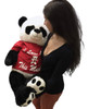 3 Foot Giant Stuffed Panda 36 Inch Soft Wears Removable Tshirt I Love You This Much