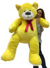  American Made 5 Foot Yellow Teddy Bear Soft Big Plush 60 Inch Large Stuffed Animal Made in USA