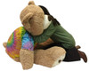 Big Plush Giant Teddy Bear 5 Feet Tall Wears Removable Tie Dye T-shirt, Soft Smiling Big Teddybear 5 Foot Bear Ultra Premium Quality