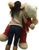 Christmas Giant Stuffed Dog Wears Removable Santa Suit, 5 Feet Long  Soft Lifesize Plush Puppy
