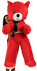 Big Plush Giant 6 Foot Red Teddy Bear 72 Inches Soft Made in USA