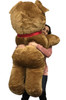  Big Plush Giant Brown Teddy Bear, 54 Inches Soft Stuffed Animal Huge Weighs 18 Pounds Made in USA