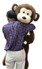 4 Foot Giant Stuffed Monkey with Baby 48 Inches Soft 122 cm Big Plush Huge Cuddly Stuffed Animal