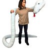 Big Plush American Made Huge Stuffed Snake 18 Feet Long Big Plush Sky Blue Color Serpent Made in USA