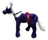 American Made Giant Stuffed Horse 3-feet tall 3-feet wide Dark Purple color MADE IN USA