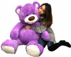 Big Plush 5 Foot Giant Purple Teddy Bear 60 Inches 152 cm Huge Soft Stuffed Animal Made in USA