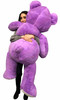 Big Plush 5 Foot Giant Purple Teddy Bear 60 Inches 152 cm Huge Soft Stuffed Animal Made in USA