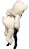Big Plush American Made Giant White Teddy Bear 5 Feet Tall 60 Inches 152 cm Soft Big Stuffed Animal Made in the USA