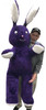 American Made Giant Stuffed Bunny 62 Inches Purple Soft Big Plush Rabbit 5.2 Feet Tall Rabbit Made in USA