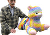 Giant Stuffed Llama Rainbow Color 30 Inches 77 cm Soft Luxurious Big Plush Alpaca South American Camelid