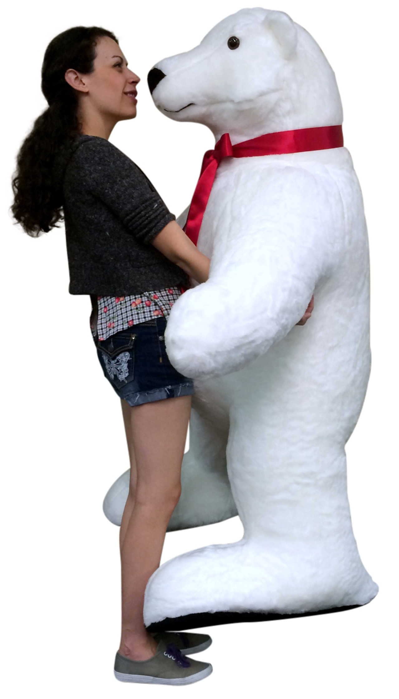 Giant Stuffed Polar Bear 5 Feet Tall Huge Stuffed Animal Made in USA