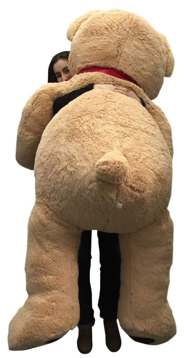 Big Plush Giant 6 Ft Teddy Bear 72 Inch Tan Soft Oversized Teddybear Weighs 20 Pounds Big