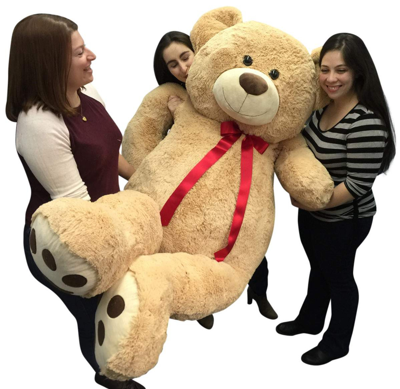 Big Plush Jumbo Teddy Bear in Big Box Fully Stuffed & Ready to Hug - Huge  5-Foot Soft Plush Brown Te…See more Big Plush Jumbo Teddy Bear in Big Box