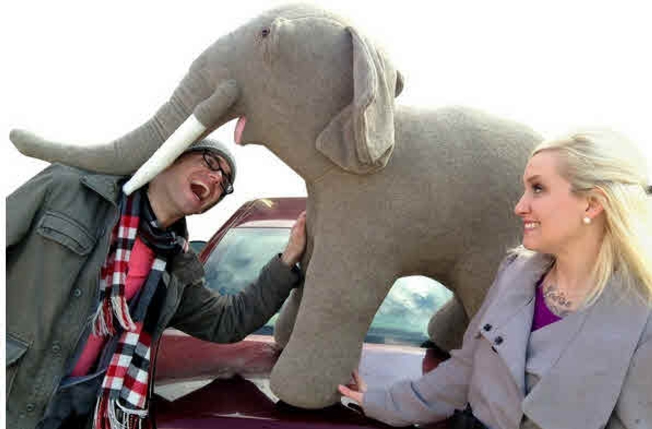 huge stuffed elephant