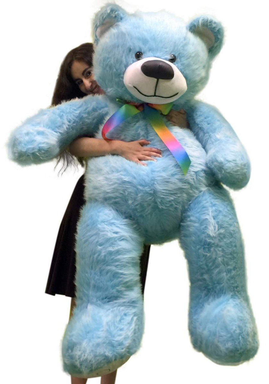 blue big teddy bear