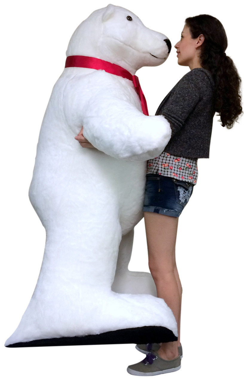 large stuffed polar bear