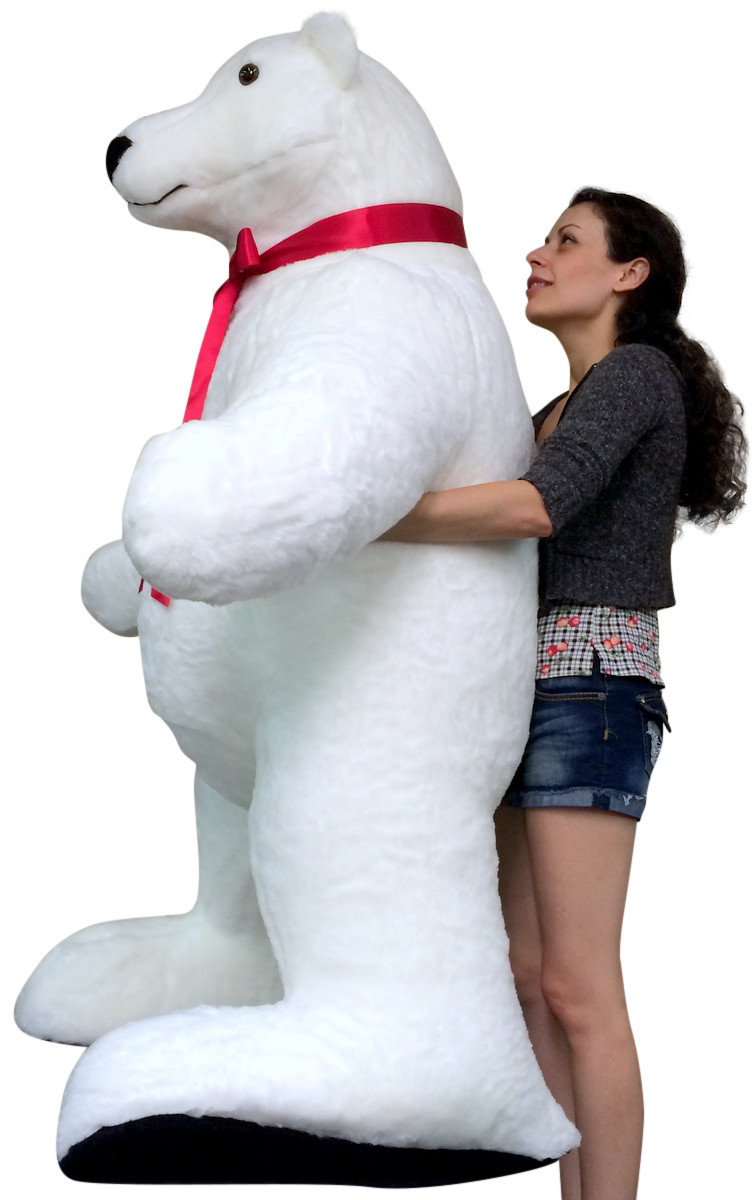 Giant Stuffed Polar Bear 5 Feet Tall Huge Stuffed Animal Made in