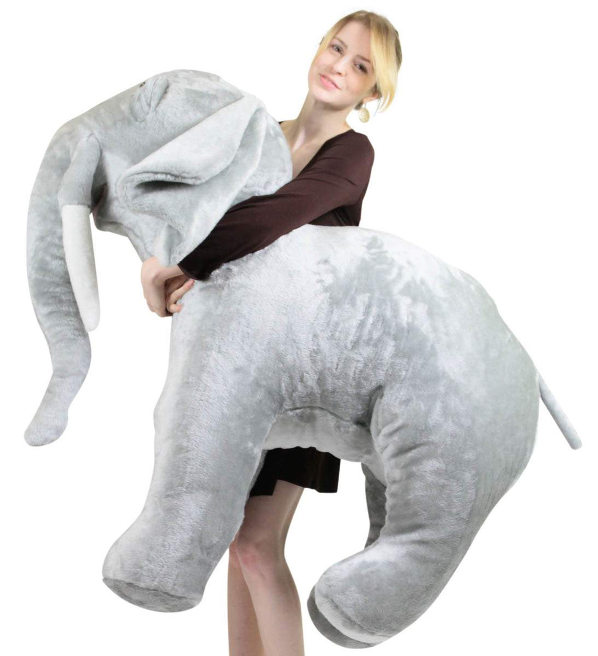 Éléphant en peluche géant personnalisé 48 pouces doux américain