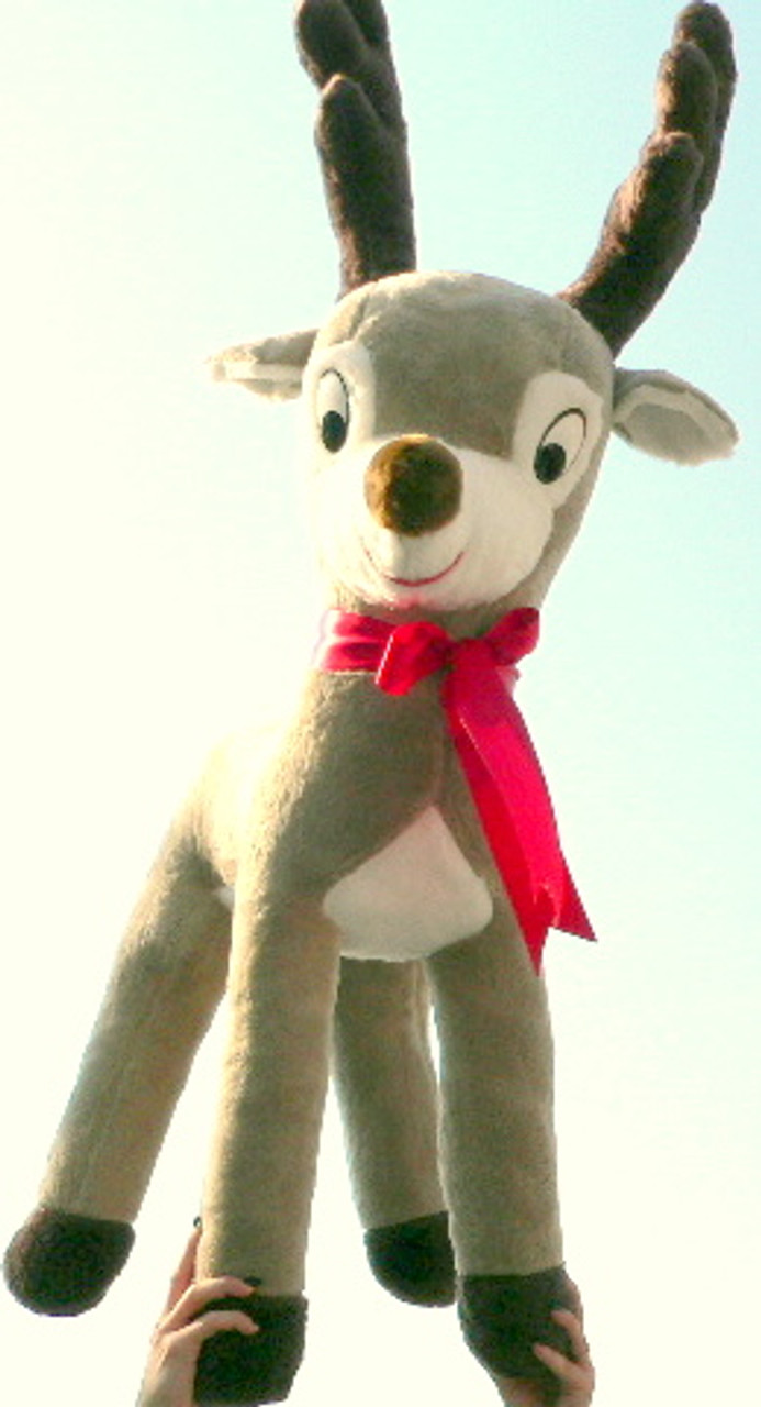 big reindeer stuffed animal