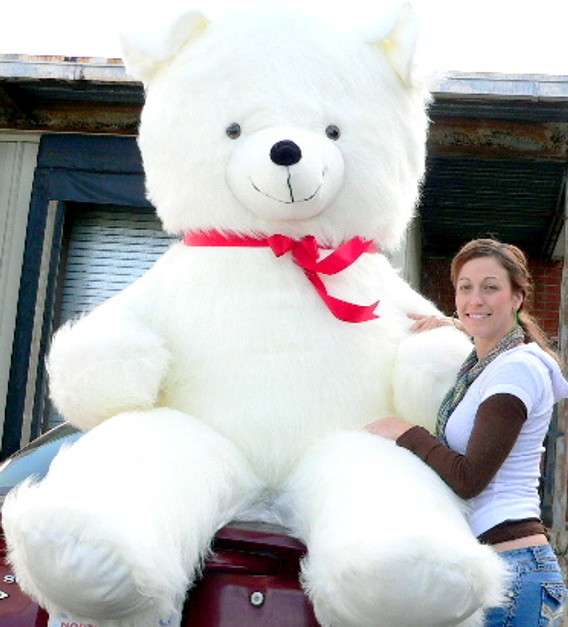 white teddy bear big