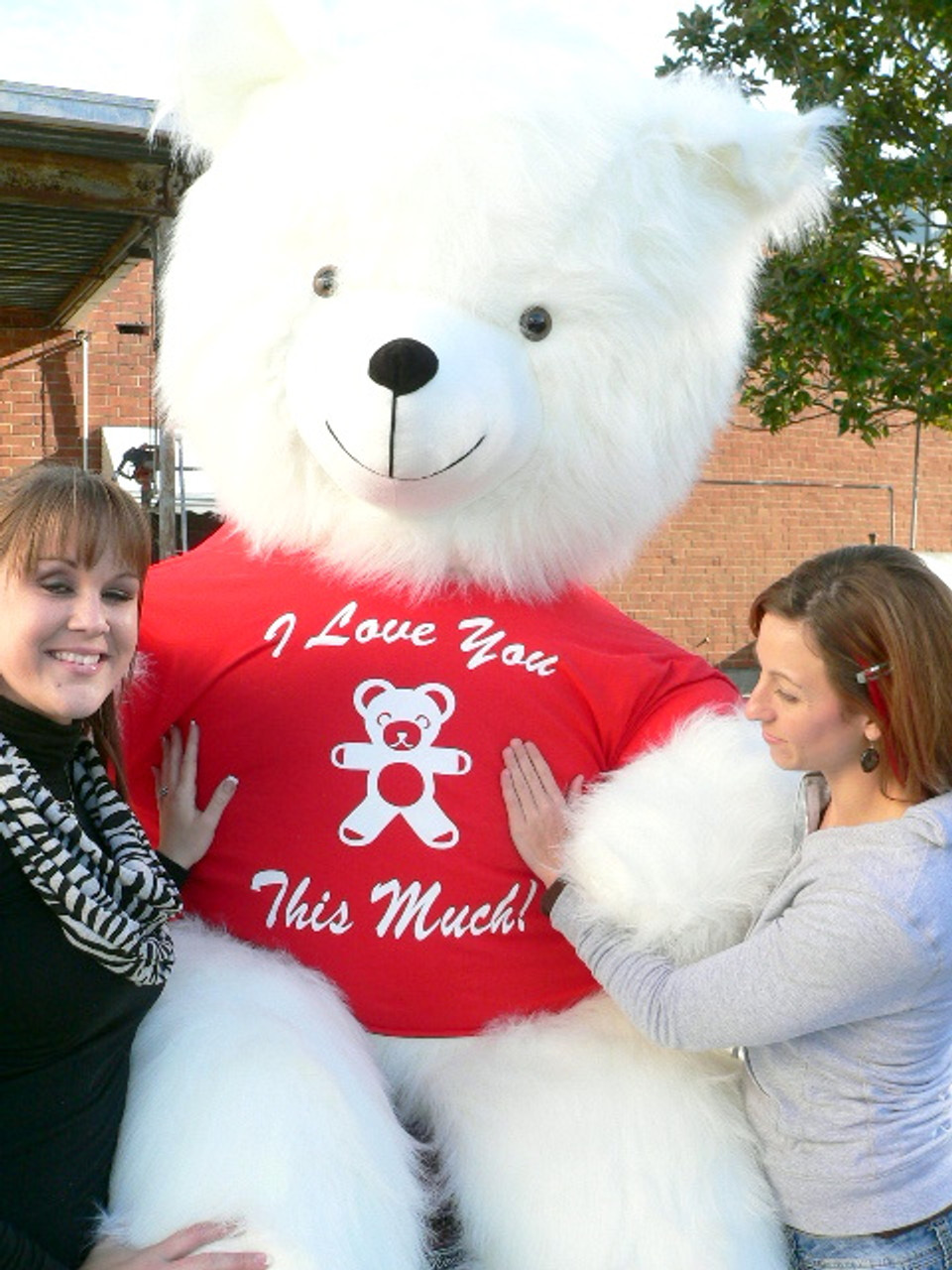 Big Plush 8 Foot Giant Valentine's Day Teddy Bear 96 Inch Soft 
