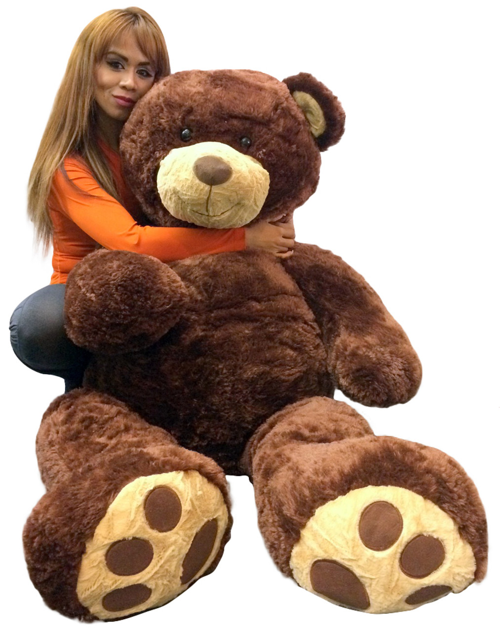 Giant Teddy Bear 5 Feet Tall Superior Quality Big Soft Teddybear Brown 60 Inches 