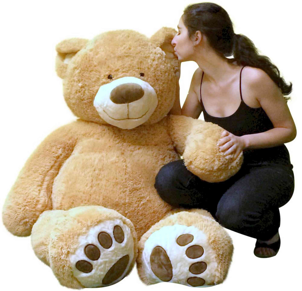 Big Plush big plush giant teddy bear with happy birthday t-shirt - huge plush  teddybear - stuffed animal - caring gift - oso de peluche