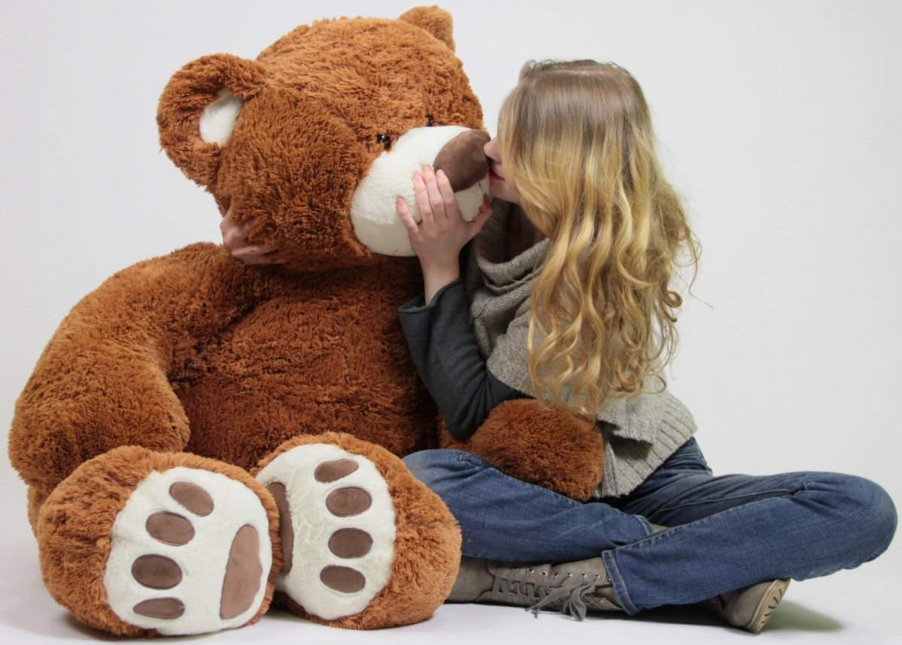 Jumbo Teddy Bear in Big Box Fully Stuffed & Ready to Hug - Huge 5-Foot Soft