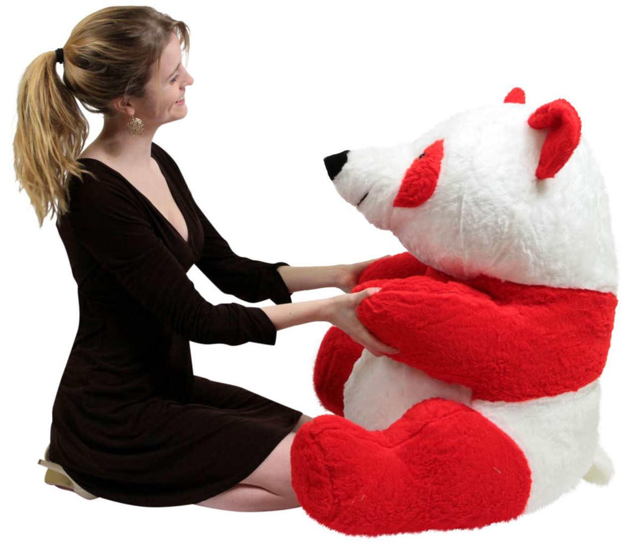 Valentine Panda, Valentine Panda Stuffed Animal with Red Heart
