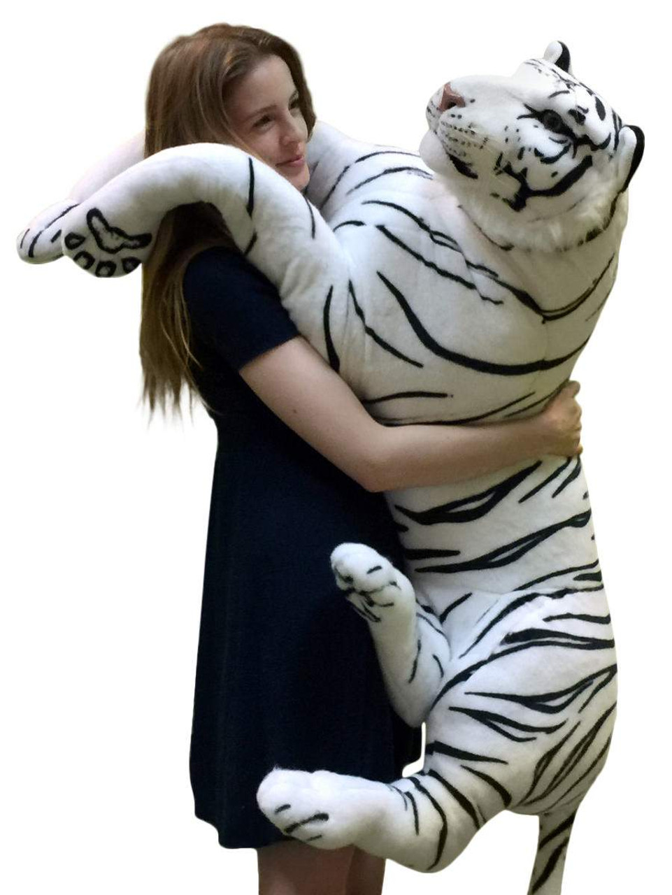 giant stuffed white tiger