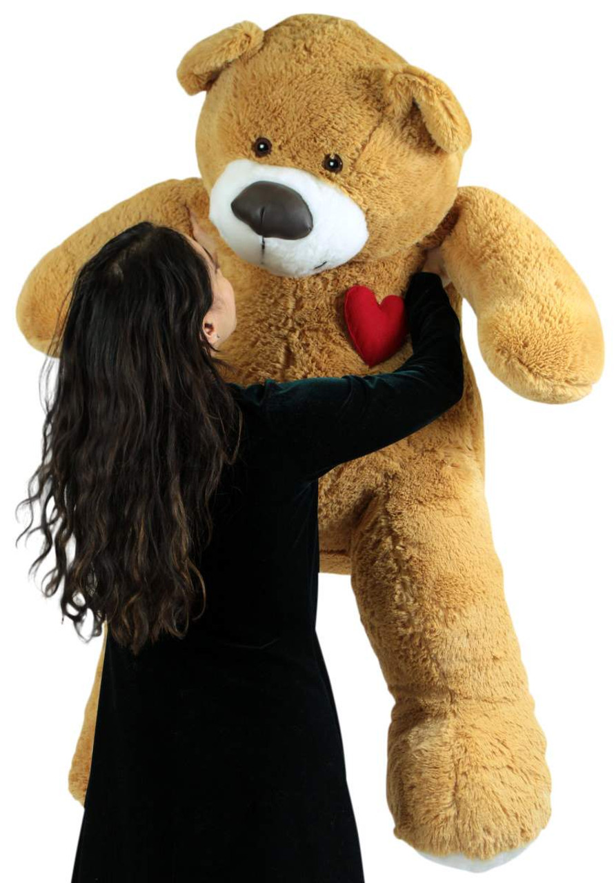 Ours en peluche géant 57 pouces Doux énorme animal en peluche, coeur sur la  poitrine pour exprimer l'amour - Grande peluche personnalisée Ours en  peluche géants Animaux en peluche personnalisés