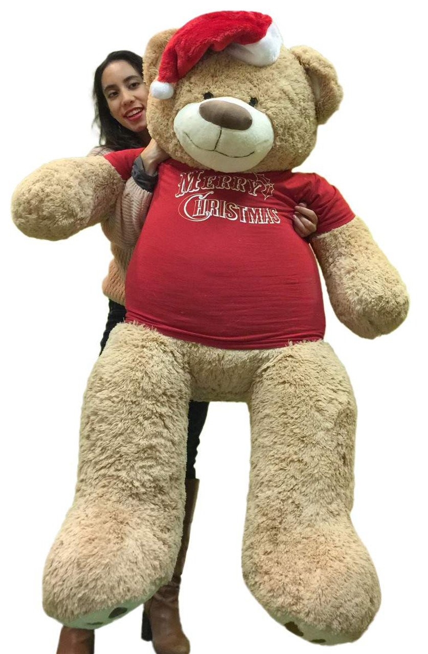 giant christmas teddy bear