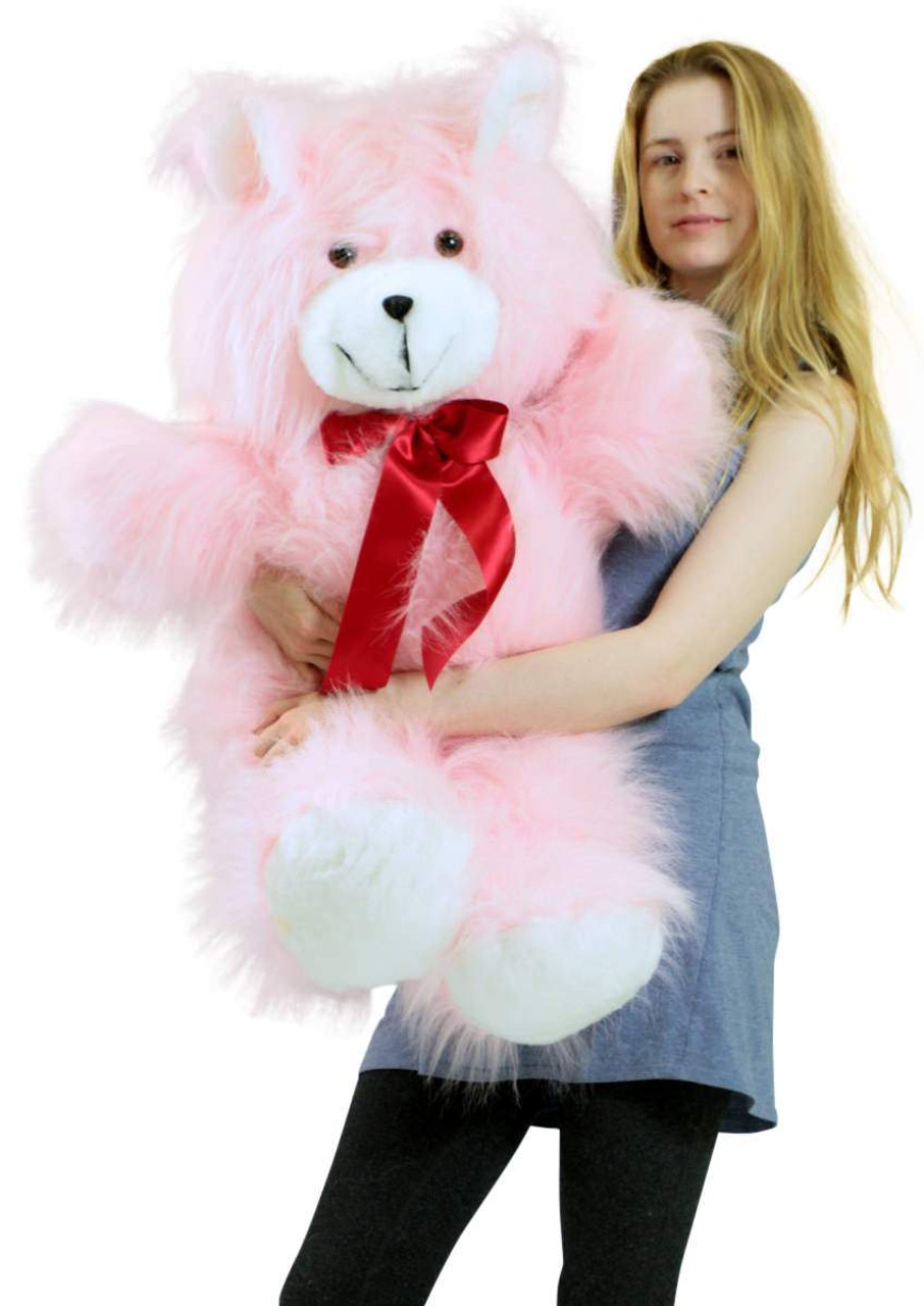 Giant Pink Teddy Bear 36 Inches Soft 3 Foot Teddybear Made in USA - Big  Plush Personalized Giant Teddy Bears Custom Stuffed Animals