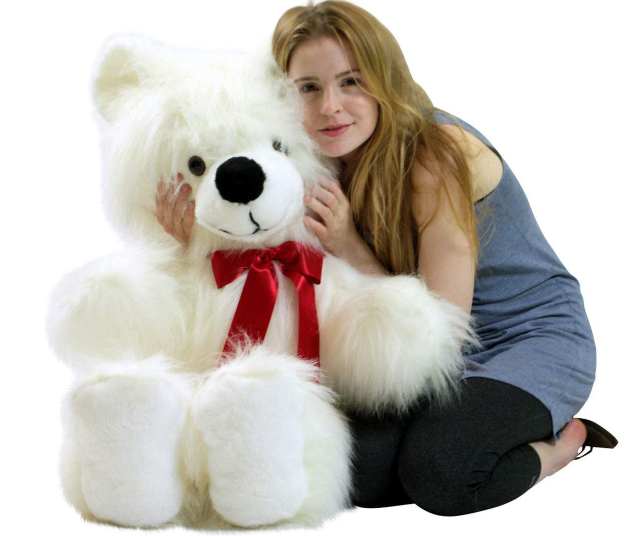 Peluche Oso Blanco San Valentin 2020 De Uso 45 Cm