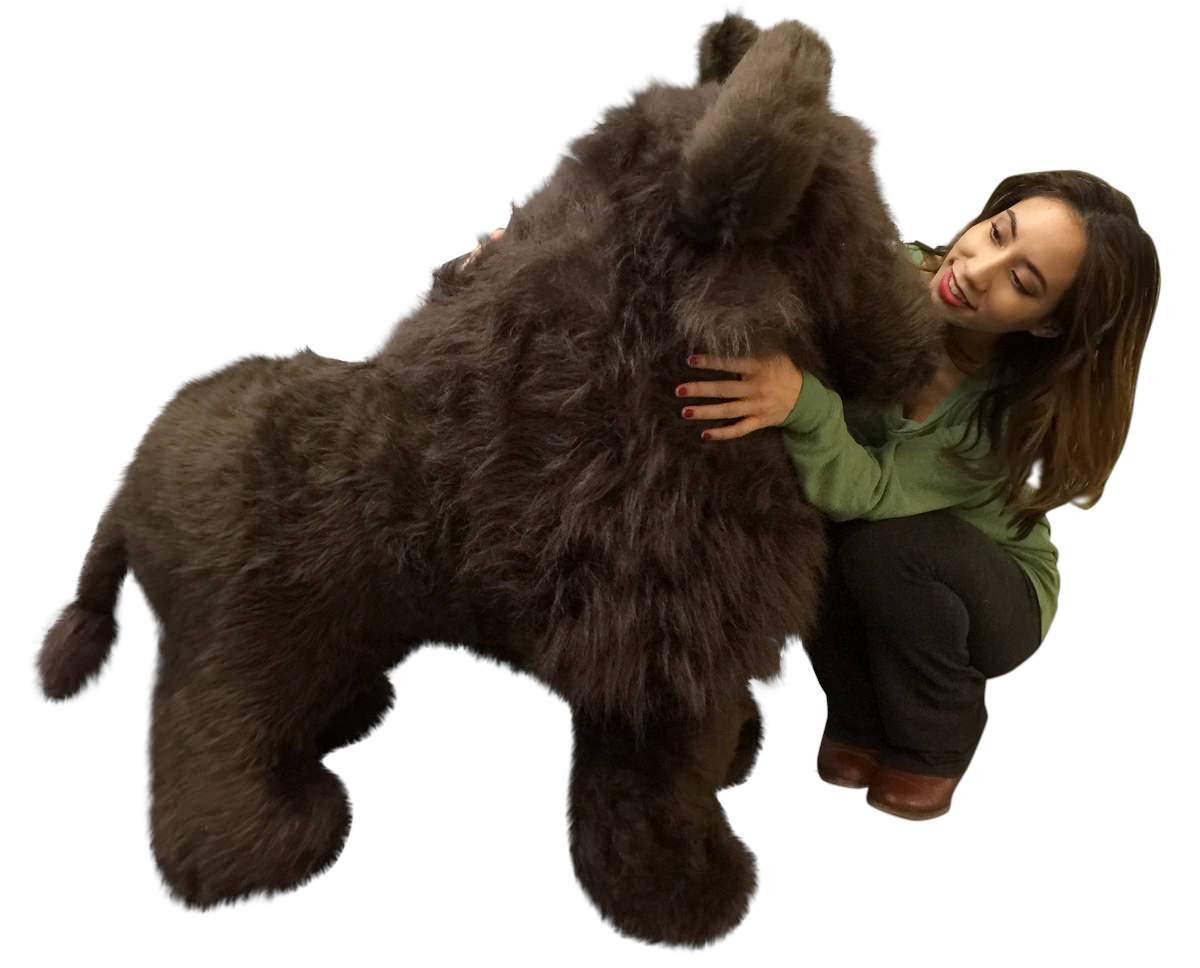 large bison stuffed animal
