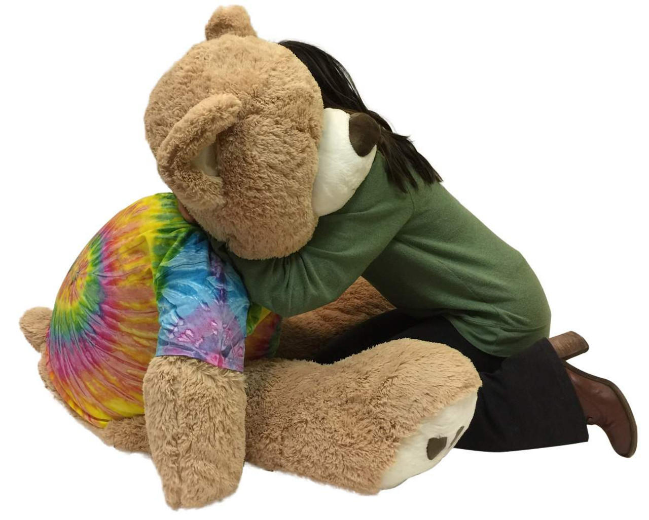 big tie dye teddy bear