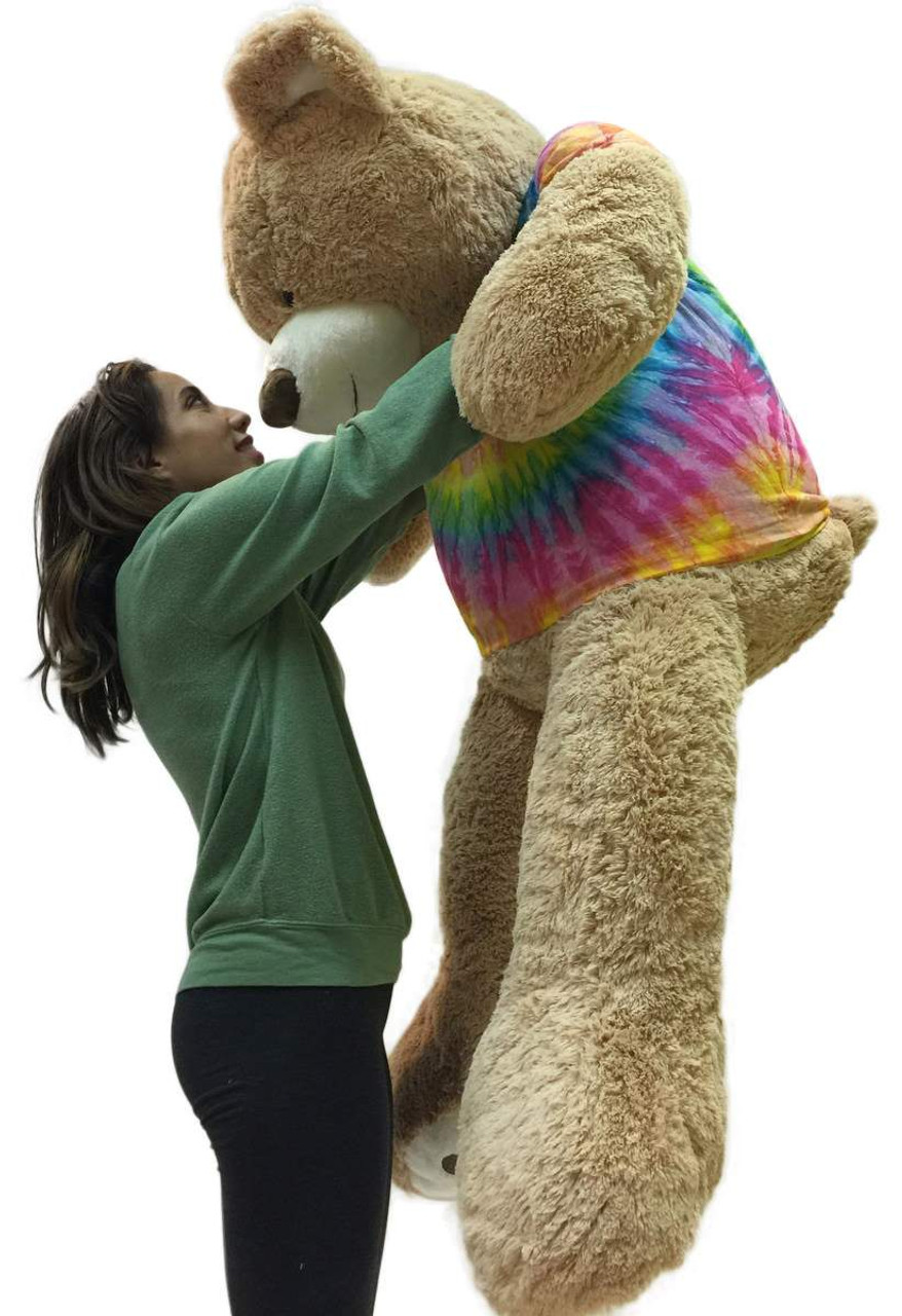 giant tie dye teddy bear