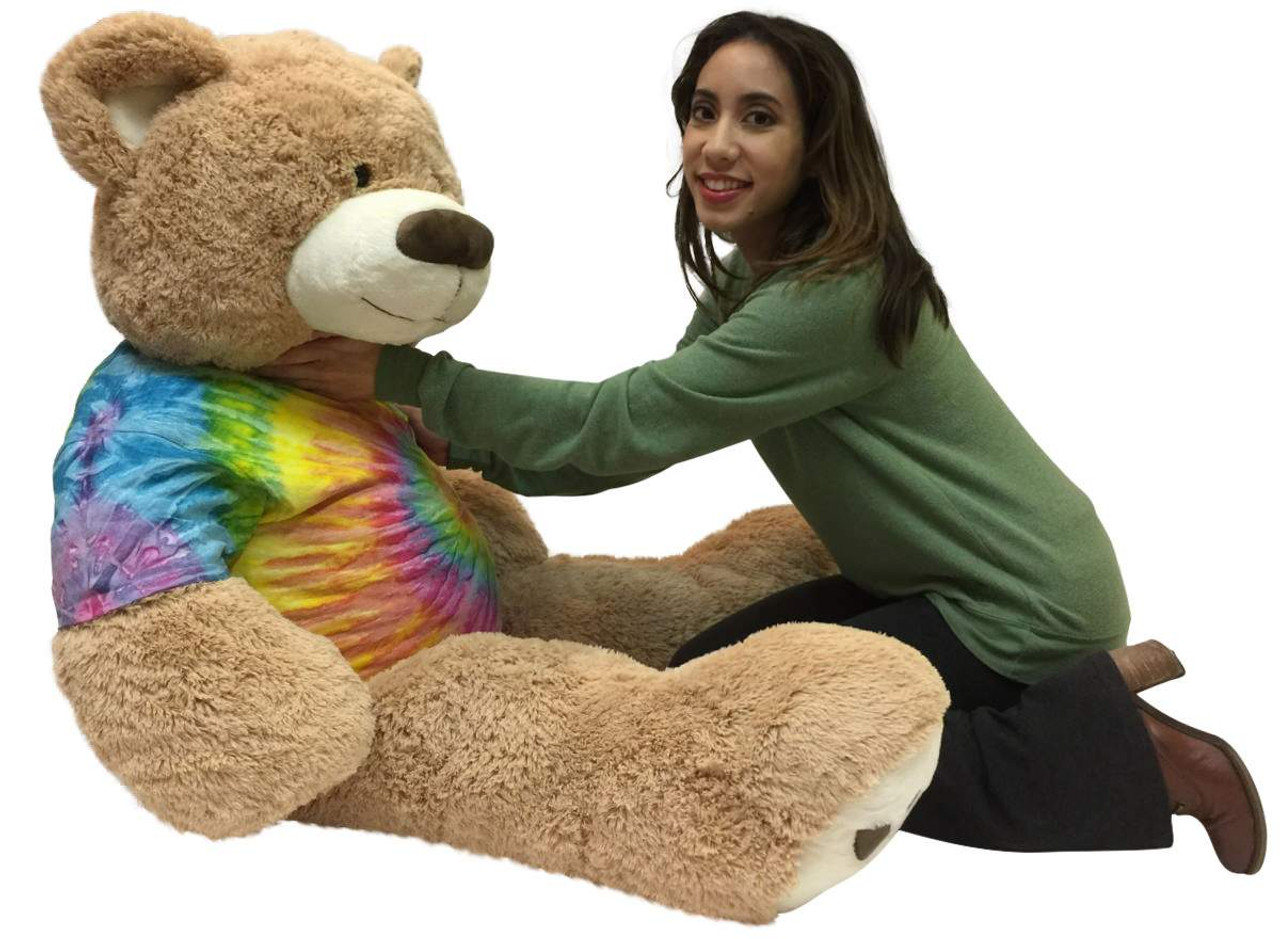 giant tie dye teddy bear