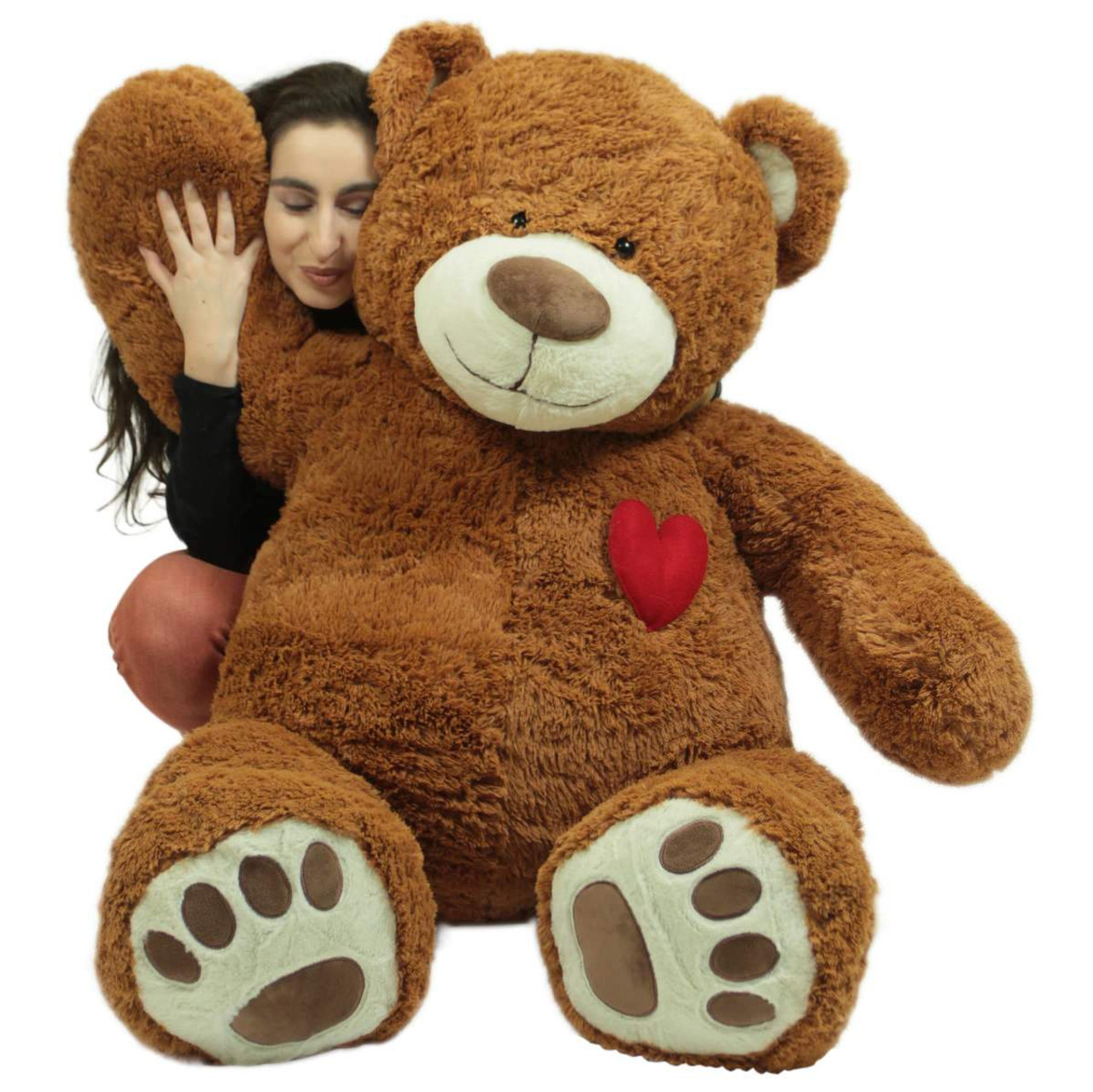 large stuffed brown bear