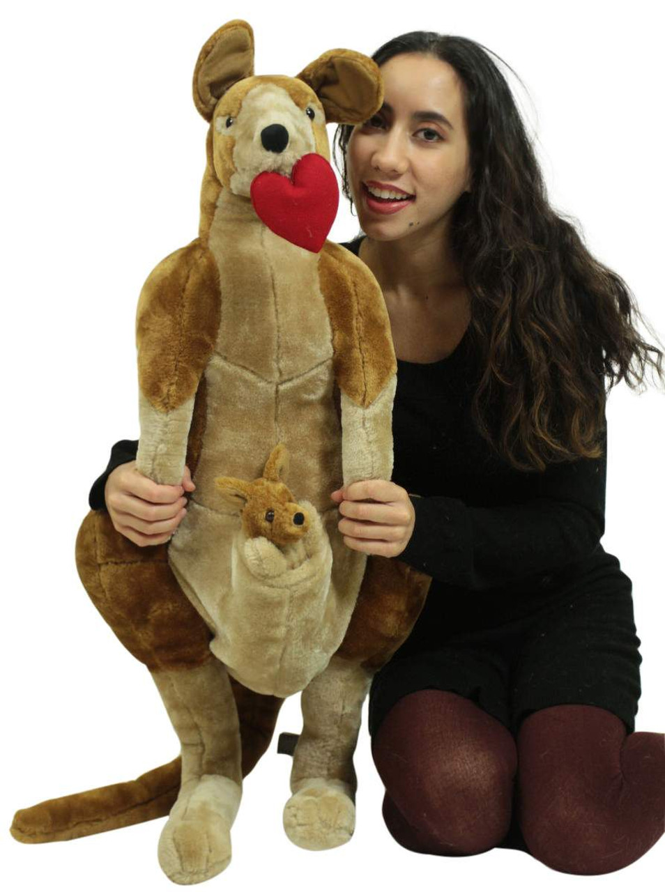 large stuffed kangaroo