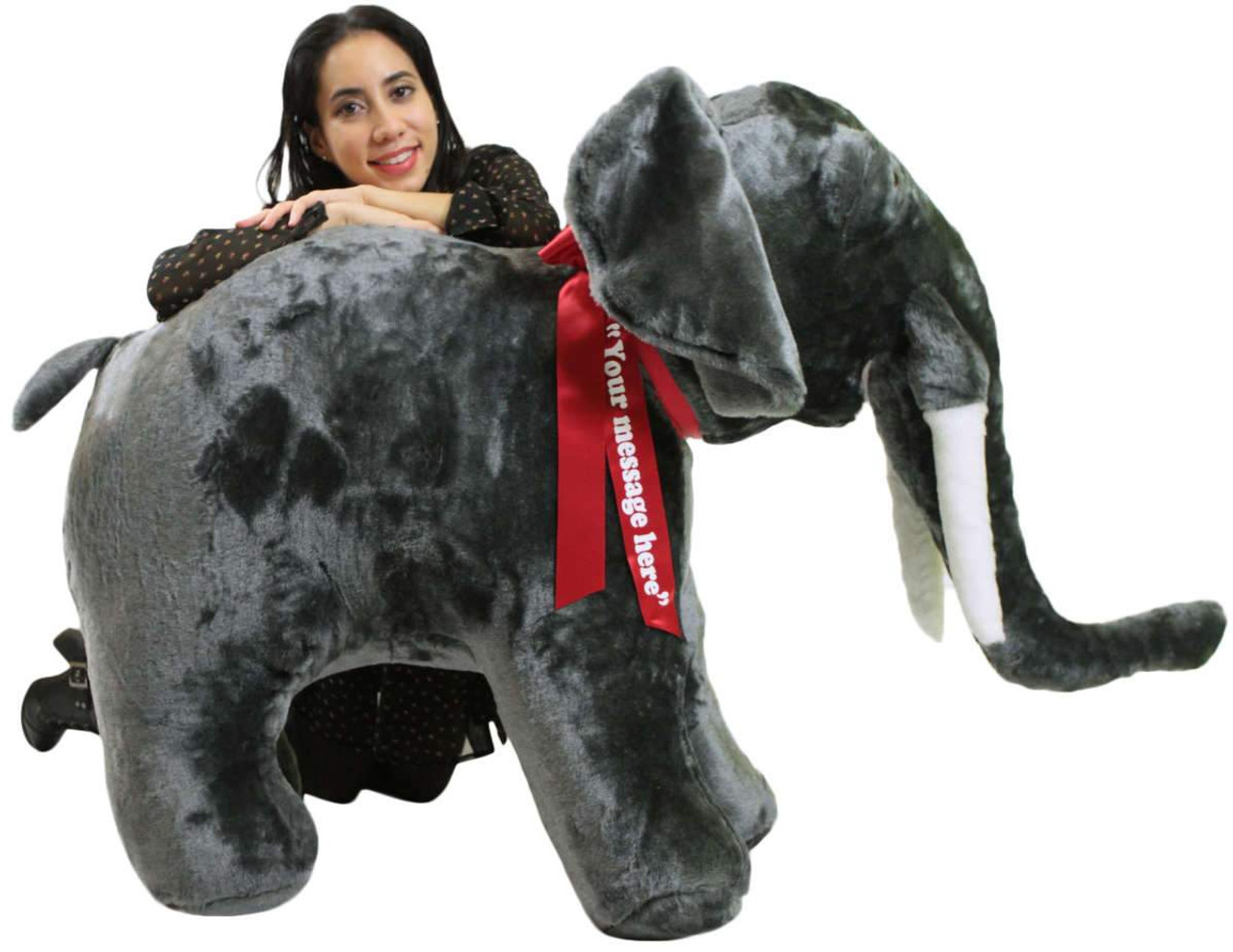 Peluche je t'aime éléphant en peluche - 14 cm - éléphants en