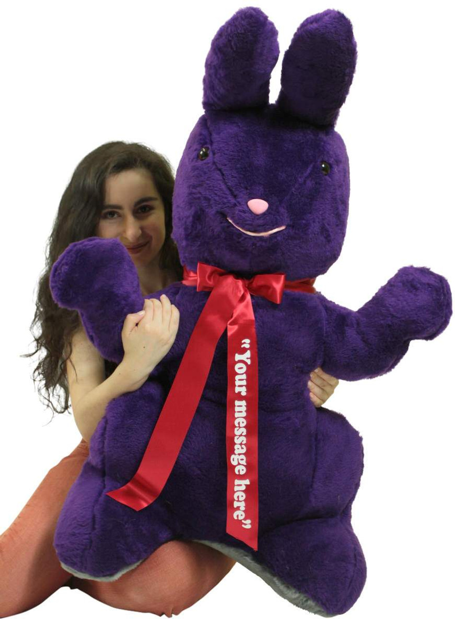 purple stuffed bunny