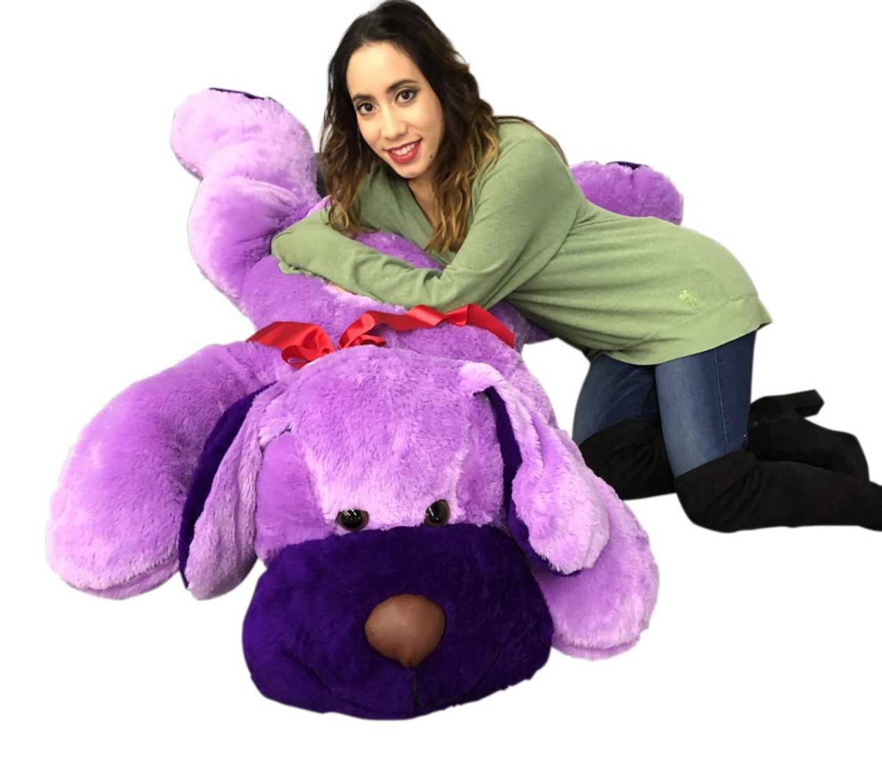 purple dog plush