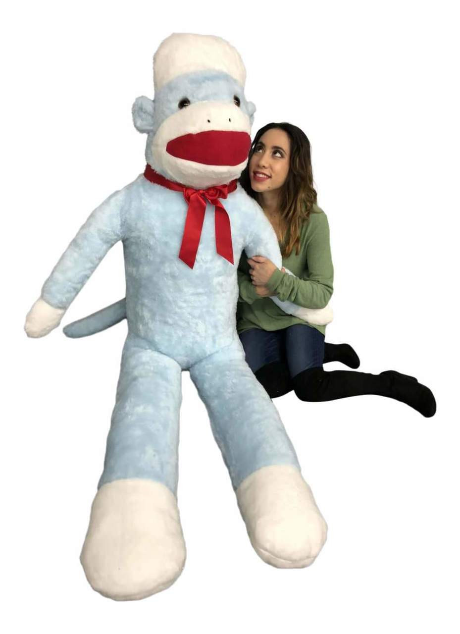 large sock monkey stuffed animal