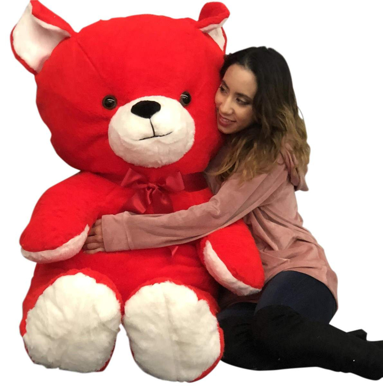 giant red teddy bear