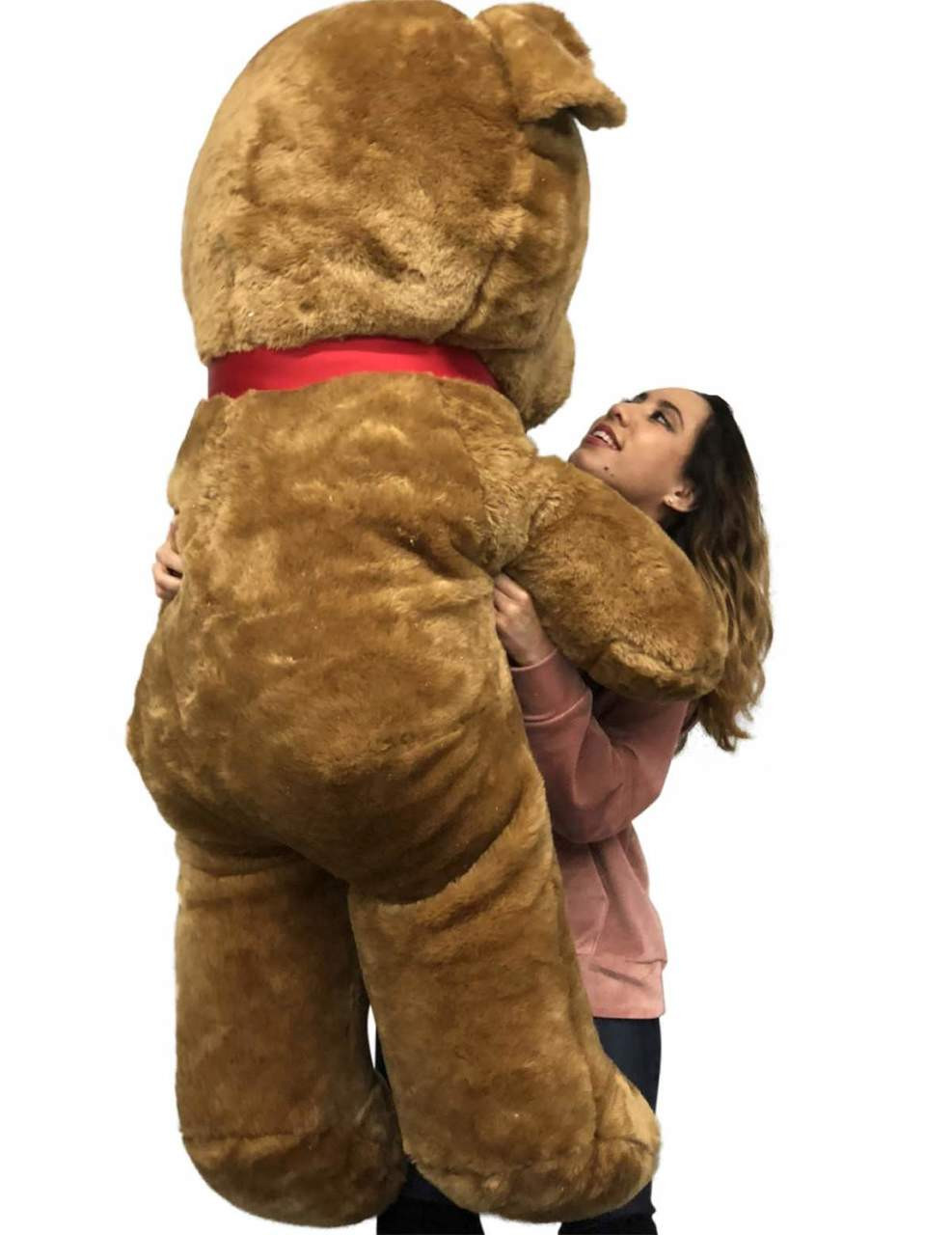 large stuffed brown bear