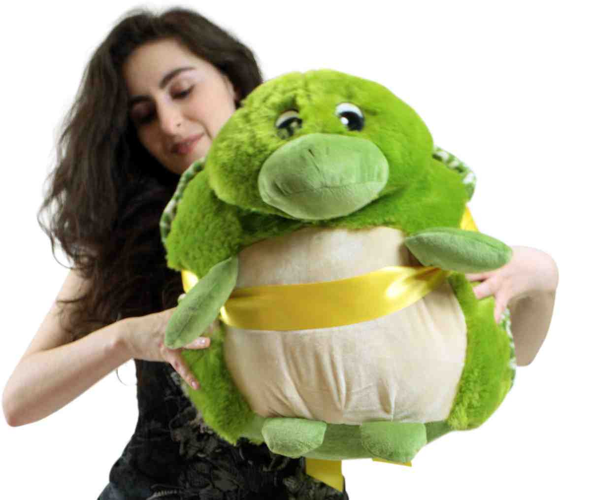 huge stuffed turtle