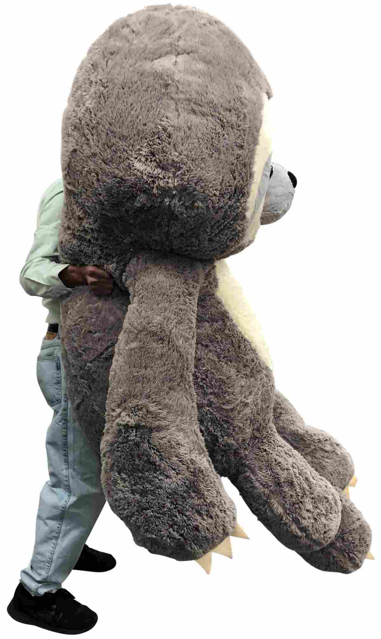 giant stuffed rainbow sloth